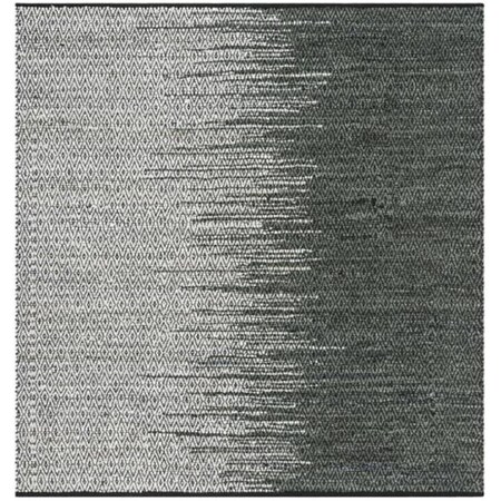 Safavieh 6 x 6 ft. Square Vintage Leather Hand Woven Area Rug Light Grey & Charcoal VTL388B-6SQ